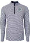 Main image for Cutter and Buck UNCW Seahawks Mens Navy Blue Virtue Eco Pique Micro Stripe Long Sleeve Qtr Zip Pul..