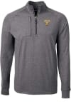 Main image for Cutter and Buck Valparaiso Beacons Mens Black Adapt Heathered Long Sleeve 1/4 Zip Pullover