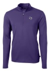 Main image for Cutter and Buck SFA Lumberjacks Mens Purple Virtue Long Sleeve Qtr Zip Pullover