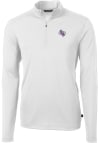 Main image for Cutter and Buck SFA Lumberjacks Mens White Virtue Long Sleeve Qtr Zip Pullover