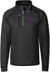 Main image for Mens K-State Wildcats Grey Cutter and Buck Mainsail Qtr Zip Pullover