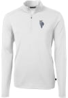 Main image for Cutter and Buck Kansas City Royals Mens White City Connect Virtue Eco Pique Long Sleeve 1/4 Zip ..