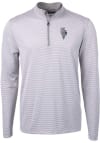 Main image for Cutter and Buck Kansas City Royals Mens Grey City Connect Virtue Eco Pique Long Sleeve 1/4 Zip P..