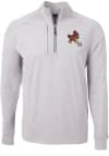 Main image for Cutter and Buck Iowa State Cyclones Mens Grey Adapt Heathered Stretch Long Sleeve 1/4 Zip Pullov..