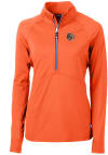 Main image for Cutter and Buck Cincinnati Womens Orange Adapt 1/4 Zip Pullover