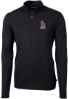 Main image for Cutter and Buck Ball State Cardinals Mens Black Virtue Long Sleeve Qtr Zip Pullover