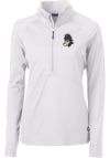 Main image for Cutter and Buck MSU Womens White Adapt 1/4 Zip Pullover