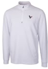Main image for Cutter and Buck Houston Texans Mens White Traverse Long Sleeve 1/4 Zip Pullover