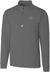 Main image for Cutter and Buck New York Jets Mens Grey Traverse Long Sleeve Qtr Zip Pullover