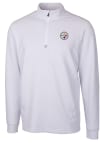 Main image for Cutter and Buck Pittsburgh Steelers Mens White Traverse Long Sleeve 1/4 Zip Pullover