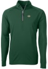 Main image for Cutter and Buck Green Bay Packers Mens Green Adapt Eco Long Sleeve 1/4 Zip Pullover