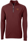 Main image for Cutter and Buck Washington Commanders Mens Maroon Adapt Eco Knit Long Sleeve 1/4 Zip Pullover