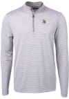 Main image for Cutter and Buck Minnesota Vikings Mens Grey Virtue Eco Pique Long Sleeve 1/4 Zip Pullover