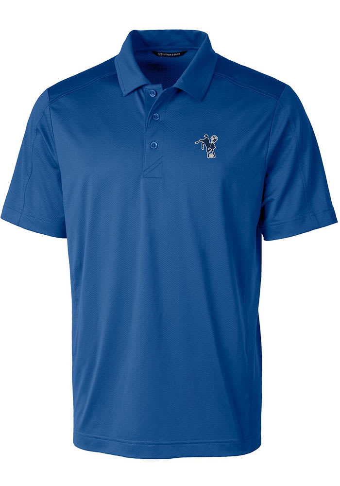 Cutter and Buck Indianapolis Colts Blue Historic Prospect Big and Tall Polo