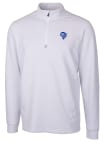 Main image for Cutter and Buck Los Angeles Rams Mens White Traverse Long Sleeve 1/4 Zip Pullover