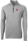 Main image for Cutter and Buck Denver Broncos Mens Grey Adapt Eco Long Sleeve 1/4 Zip Pullover