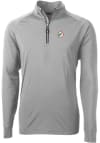 Main image for Cutter and Buck Miami Dolphins Mens Grey Adapt Eco Long Sleeve 1/4 Zip Pullover