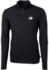 Main image for Cutter and Buck Arizona Cardinals Mens Black Historic Virtue Eco Pique Long Sleeve Qtr Zip Pullo..