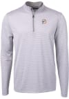 Main image for Cutter and Buck Miami Dolphins Mens Grey Virtue Eco Pique Long Sleeve 1/4 Zip Pullover