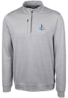 Main image for Cutter and Buck Detroit Lions Mens Grey Stealth Long Sleeve Qtr Zip Pullover