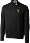 Main image for Cutter and Buck Green Bay Packers Mens Black Lakemont Long Sleeve 1/4 Zip Pullover
