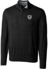 Main image for Cutter and Buck Las Vegas Raiders Mens Black Historic Lakemont Long Sleeve 1/4 Zip Pullover