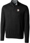 Main image for Cutter and Buck Miami Dolphins Mens Black Lakemont Long Sleeve 1/4 Zip Pullover