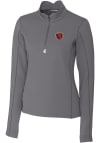 Main image for Cutter and Buck Chicago Bears Womens Grey Traverse 1/4 Zip Pullover