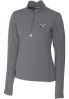 Main image for Cutter and Buck Philadelphia Eagles Womens Grey Traverse 1/4 Zip Pullover