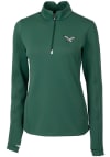 Main image for Cutter and Buck Philadelphia Eagles Womens Green Traverse 1/4 Zip Pullover