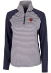 Main image for Cutter and Buck Chicago Bears Womens Navy Blue Forge 1/4 Zip Pullover