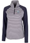 Main image for Cutter and Buck Los Angeles Chargers Womens Navy Blue Forge 1/4 Zip Pullover