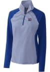 Main image for Cutter and Buck New York Giants Womens Blue Historic Forge Qtr Zip