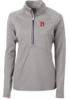 Main image for Cutter and Buck Denver Broncos Womens Grey Adapt Eco 1/4 Zip Pullover