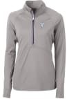 Main image for Cutter and Buck Houston Texans Womens Grey Adapt Eco 1/4 Zip Pullover