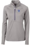Main image for Cutter and Buck Los Angeles Rams Womens Grey Adapt Eco 1/4 Zip Pullover