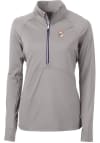 Main image for Cutter and Buck Miami Dolphins Womens Grey Historic Adapt Eco 1/4 Zip Pullover