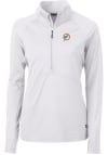 Main image for Cutter and Buck Miami Dolphins Womens White Adapt Eco 1/4 Zip Pullover