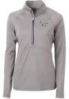Main image for Cutter and Buck Philadelphia Eagles Womens Grey Adapt Eco 1/4 Zip Pullover