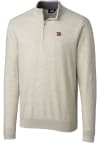 Main image for Cutter and Buck New York Giants Mens Oatmeal Lakemont Long Sleeve 1/4 Zip Pullover
