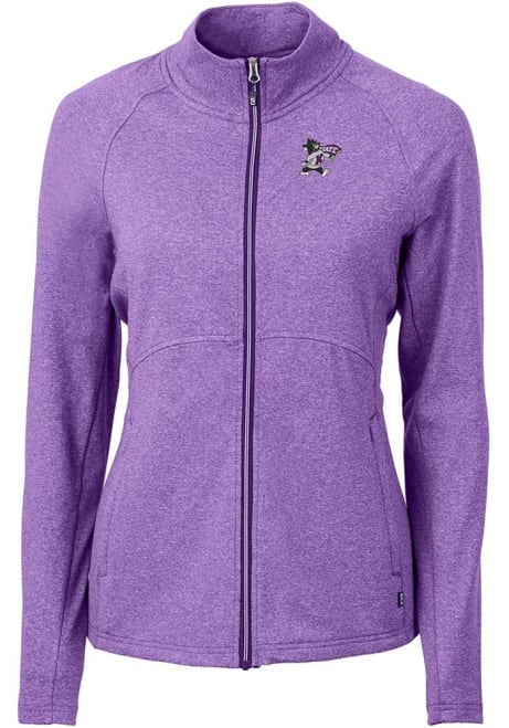 Womens K-State Wildcats Purple Cutter and Buck Adapt Light Weight Jacket