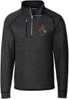 Main image for Cutter and Buck Iowa State Cyclones Mens Grey Mainsail Long Sleeve 1/4 Zip Pullover