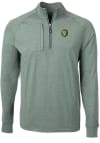 Main image for Cutter and Buck Southeastern Louisiana Lions Mens Green Adapt Heathered Long Sleeve 1/4 Zip Pull..