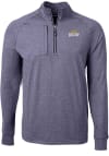 Main image for Cutter and Buck Toledo Rockets Mens Navy Blue Adapt Heathered Long Sleeve Qtr Zip Pullover