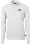 Main image for Cutter and Buck Toledo Rockets Mens White Virtue Long Sleeve Qtr Zip Pullover