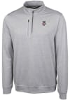 Main image for Mens Wisconsin Badgers Grey Cutter and Buck Stealth Qtr Zip Pullover