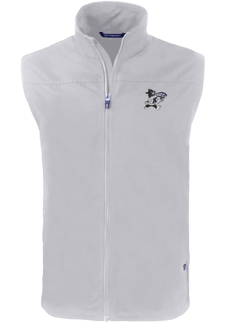Mens K-State Wildcats Grey Cutter and Buck Charter Vest