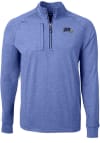 Main image for Cutter and Buck Morehead State Eagles Mens Blue Adapt Heathered Long Sleeve Qtr Zip Pullover