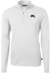 Main image for Cutter and Buck Morehead State Eagles Mens White Virtue Long Sleeve Qtr Zip Pullover