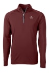 Main image for Cutter and Buck Transylvania Pioneers Mens Maroon Adapt Stretch Long Sleeve Qtr Zip Pullover